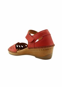 Merisell Sandalias de cuña - rojo