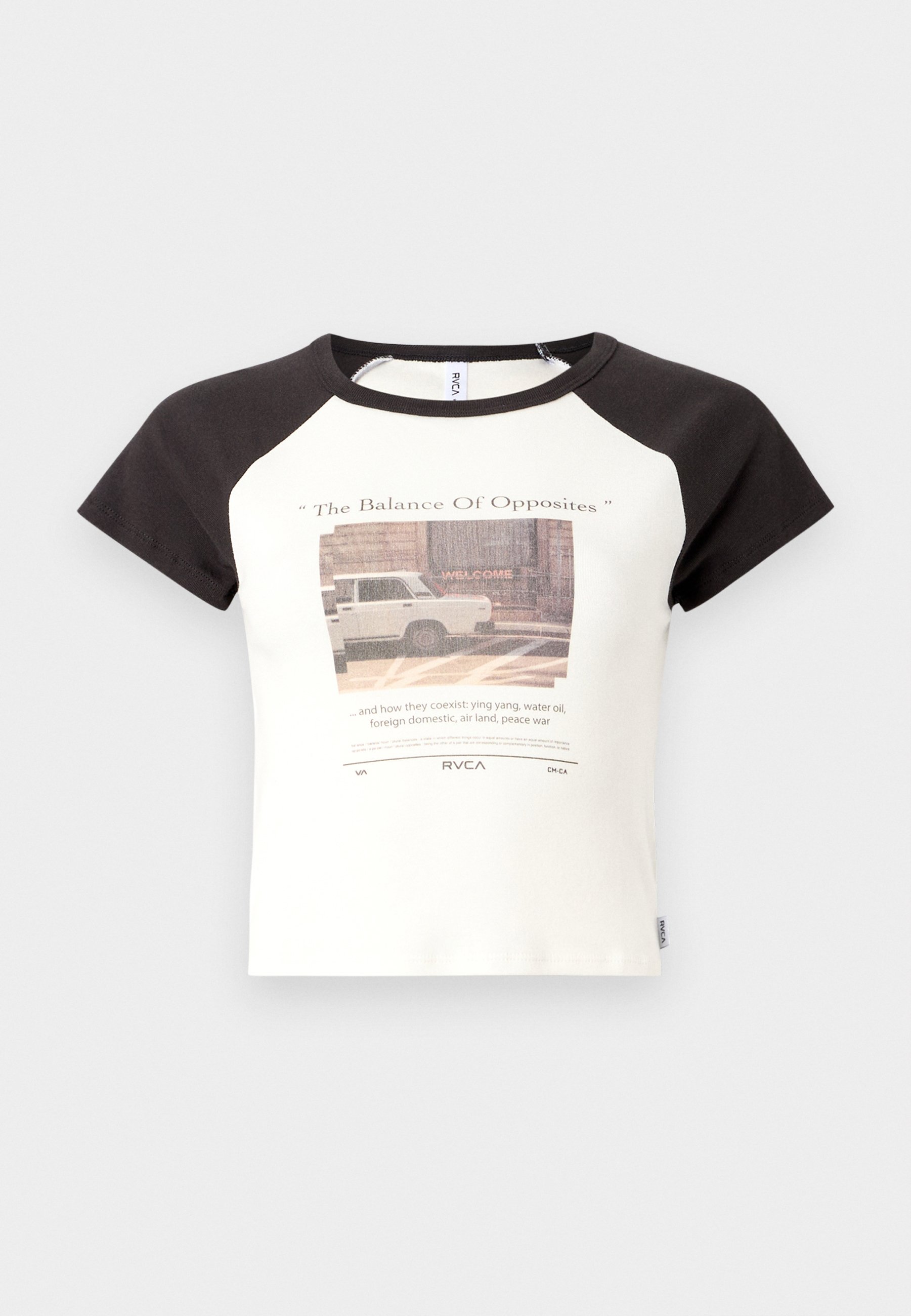 売れ筋商品|||ルーカ Tシャツ レディース トップス WELCOME BABY TEE - Print T-shirt - blanc de blanc/solid RVCA WELCOME BABY TEE - T-shirt con stampa - blanc de blanc