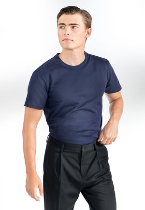 CREW NECK PIMA  - T-Shirt basic - navy blue