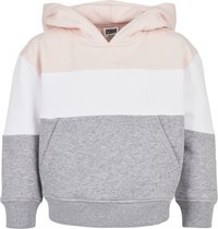 Urban Classics - OVERSIZE 3-TONE - Pulover s kapuco - lightrose/white/grey Miniaturna slika 1