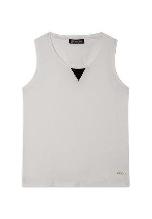 REGULAR FIT IN CON INSERTO PAILLETTES - Top - white sand