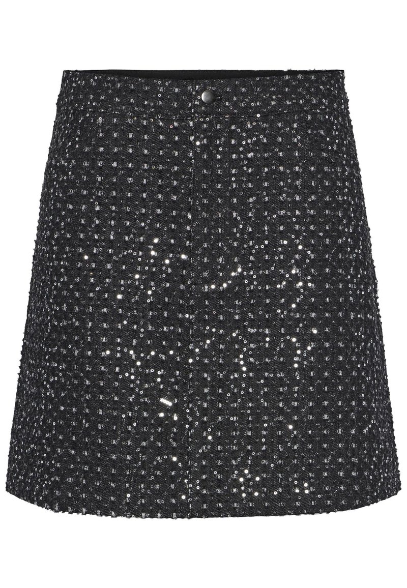 Pieces Minirok grijs Pieces Minirok grijs