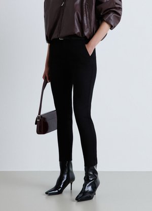 Calliope, PANTALONE LUNGO TINTA UNITA - Pantaloni - ultrablack