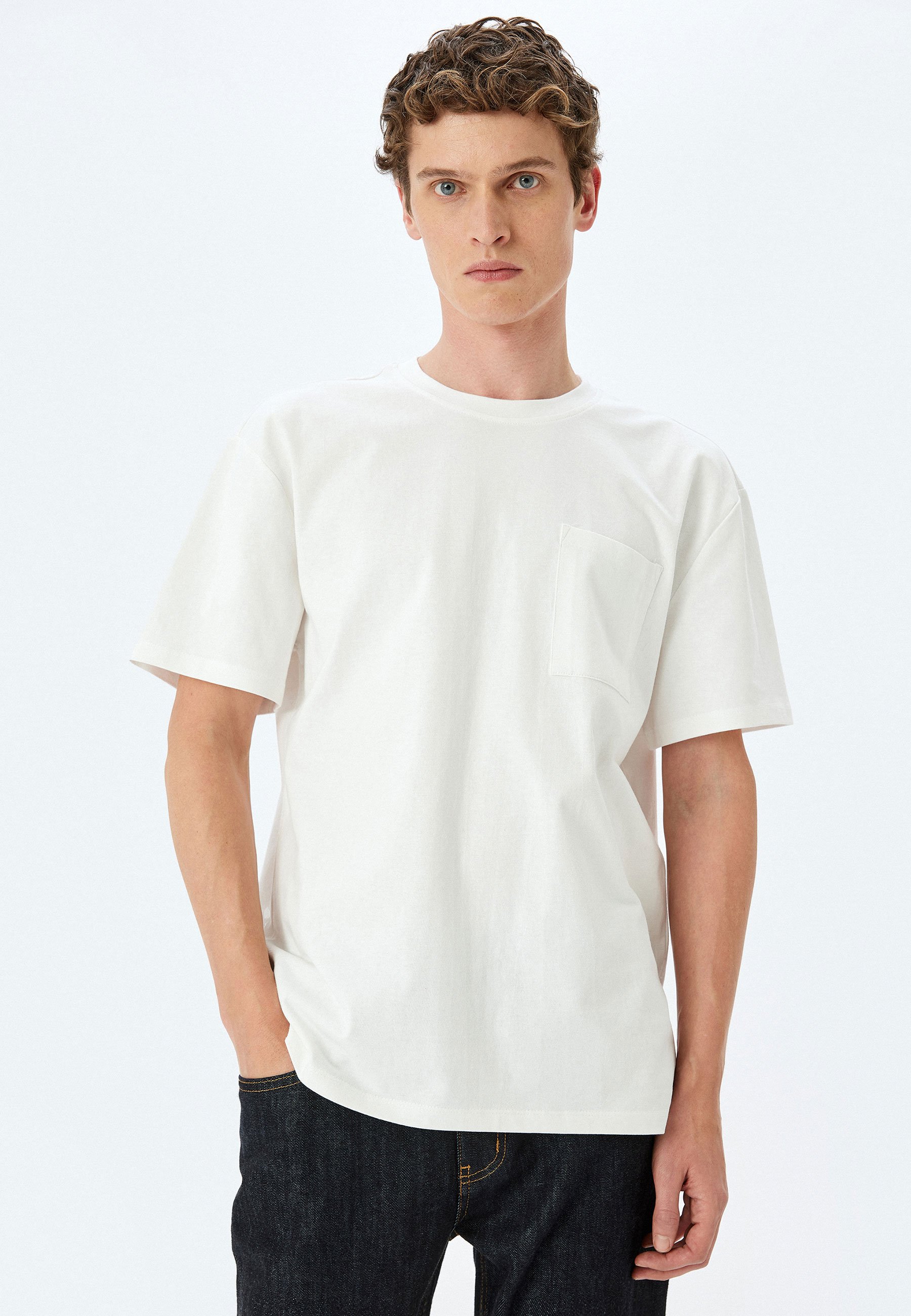 Koton OVERSIZED T-shirt basic white/wit