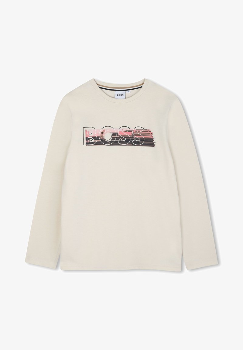 BOSS Kidswear JUNIOR LONG SLEEVE - Ilgarankovis viršutinės dalies drabužis - sand
