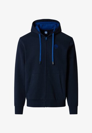 North Sails, FULL WITH CONTRAST LOGO - Sudadera con cremallera - navy blue