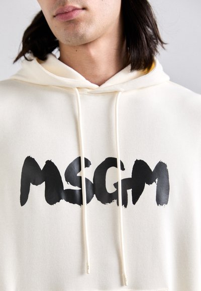 MSGM FELPA - Sweat à capuche - off white