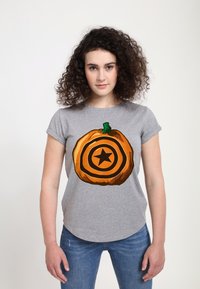 Henry Tiger AVENGERS CLASSIC CAPTAIN PUMPKIN - T-shirts print - melange grey