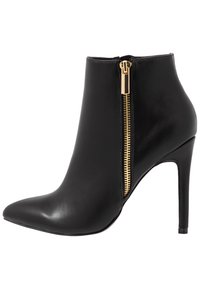 High heeled ankle boots - black