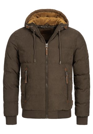 Winterjas - mottled brown