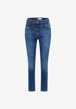 Cecil, SLIM LEG JEANS MIT TURN-UP UND LEO-TAPE - Jean slim - light blue wash
