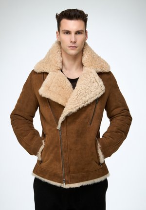 TRISTAN   - Kožnata jakna - camel