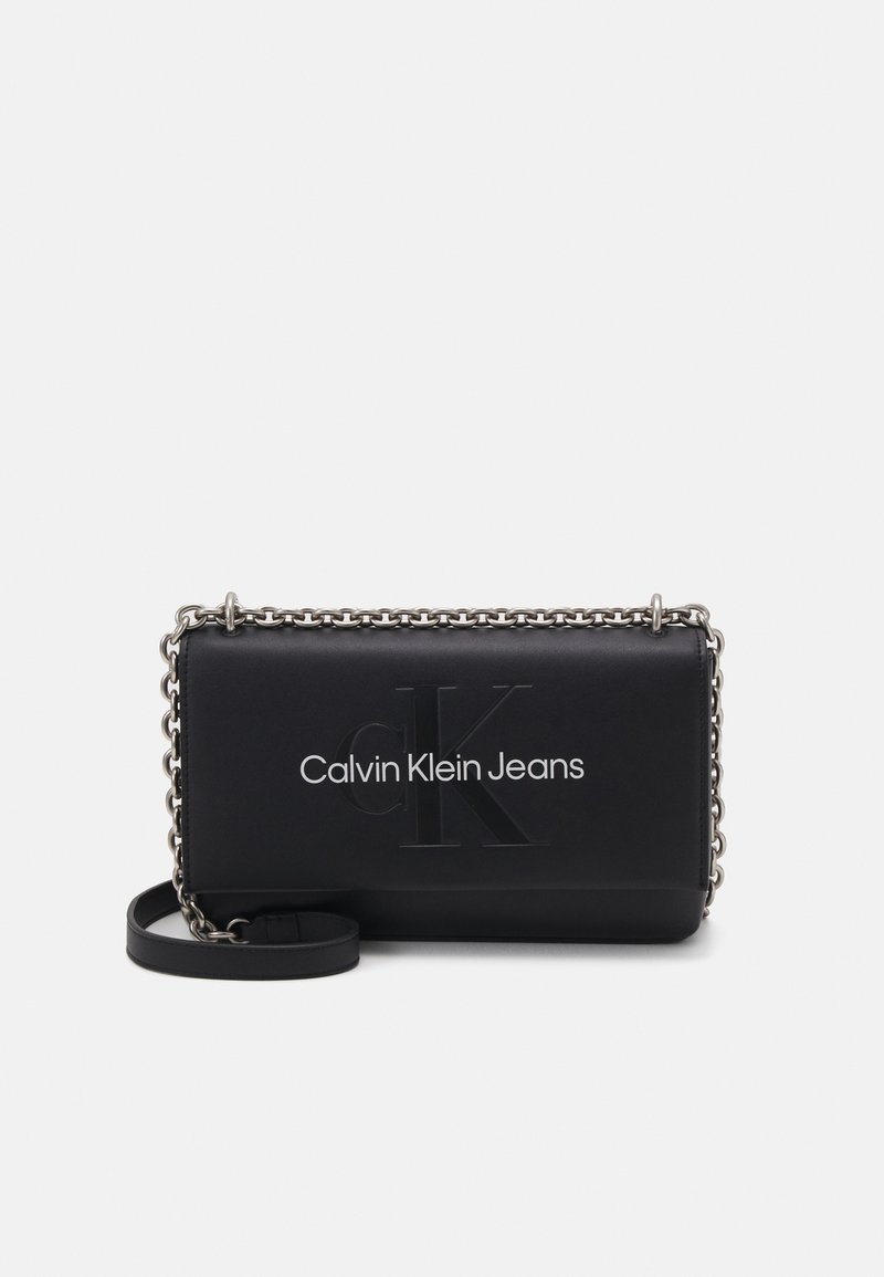 Calvin Klein Jeans SCULPTED FLAP - Borsa a tracolla - black/neutral