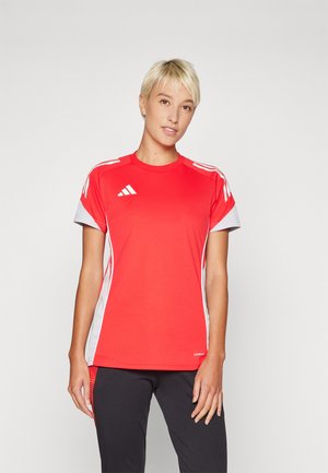 TIRO25C TRAINING - Sports T-shirt - pure ruby/team grey four