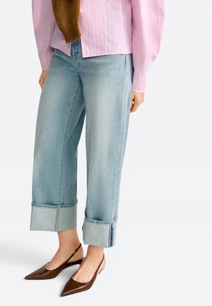 Wide leg - denim blue