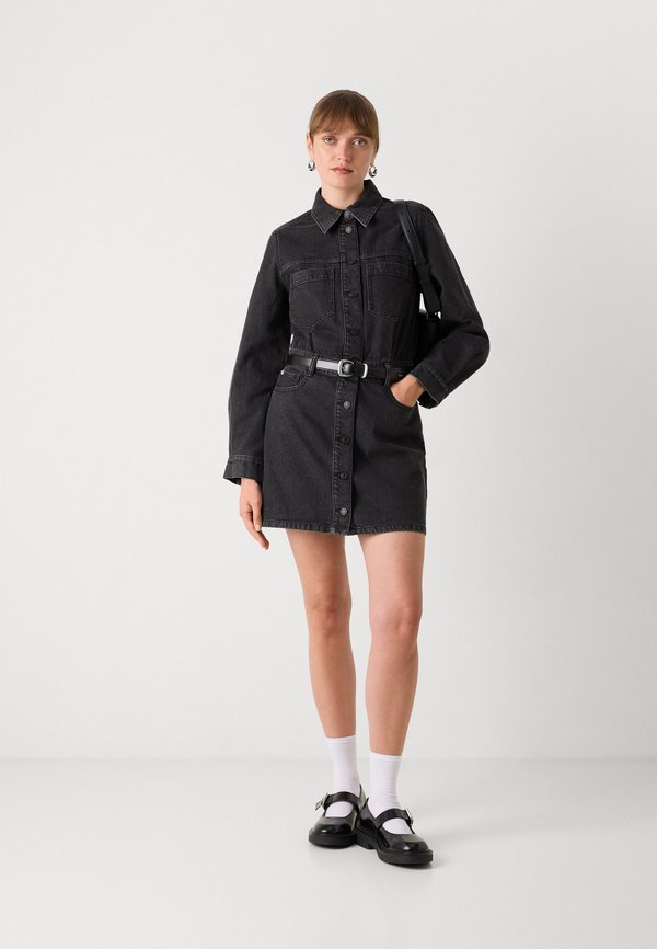 BUTTON DOWN DRESS - Denim dress - anchor2