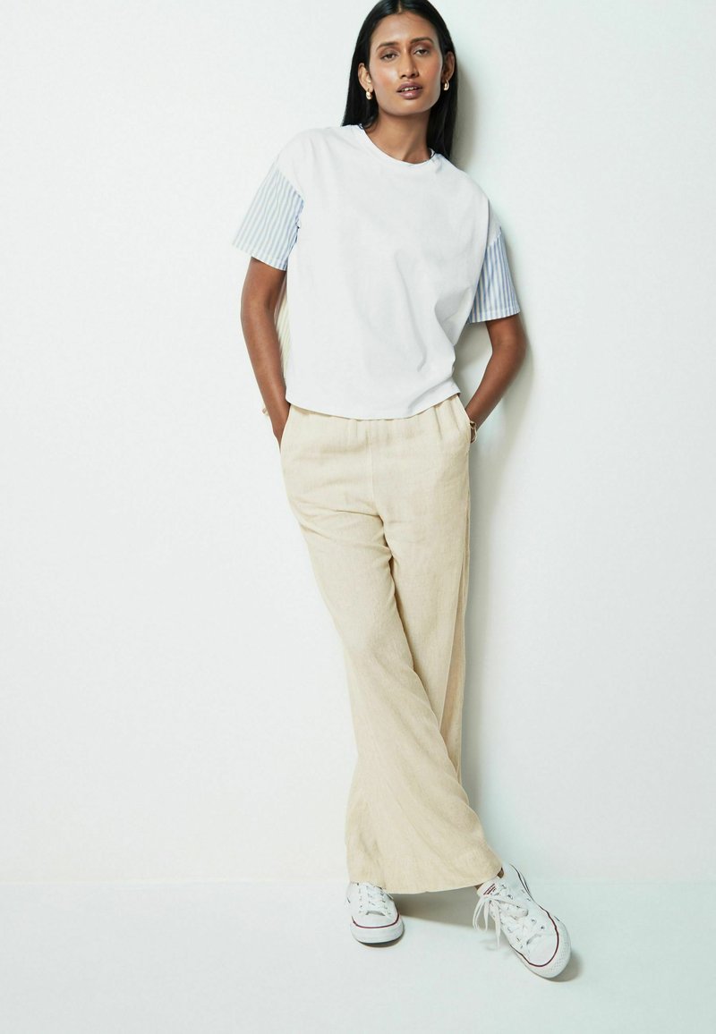Next SHORT SLEEVE - T-shirt med print - blue neutral stripe