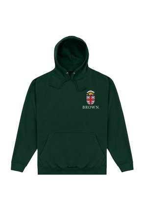 Henry Tiger BROWN UNIVERSITY SMALL INITIAL - Hættetrøje - bottle green