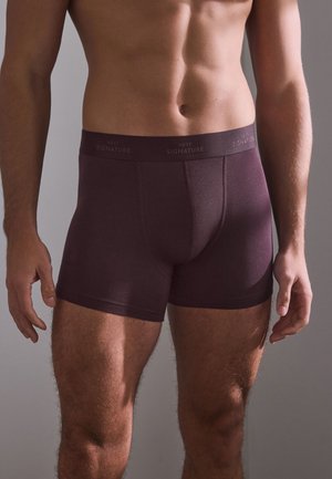 Next, SIGNATURE PACK OF 4 - Pitkälahkeiset bokserit - navy/burgundy cotton modal