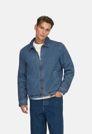 WORK - Chaqueta vaquera - medium blue denim