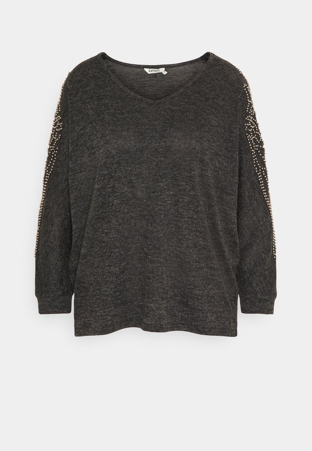 ALANI - Pullover - mottled dark grey