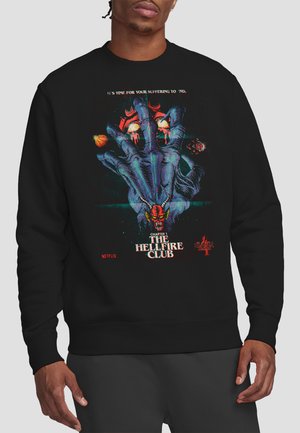 NETFLIX, STRANGER THINGS  HELLFIRE POSTER - Sweatshirt - black