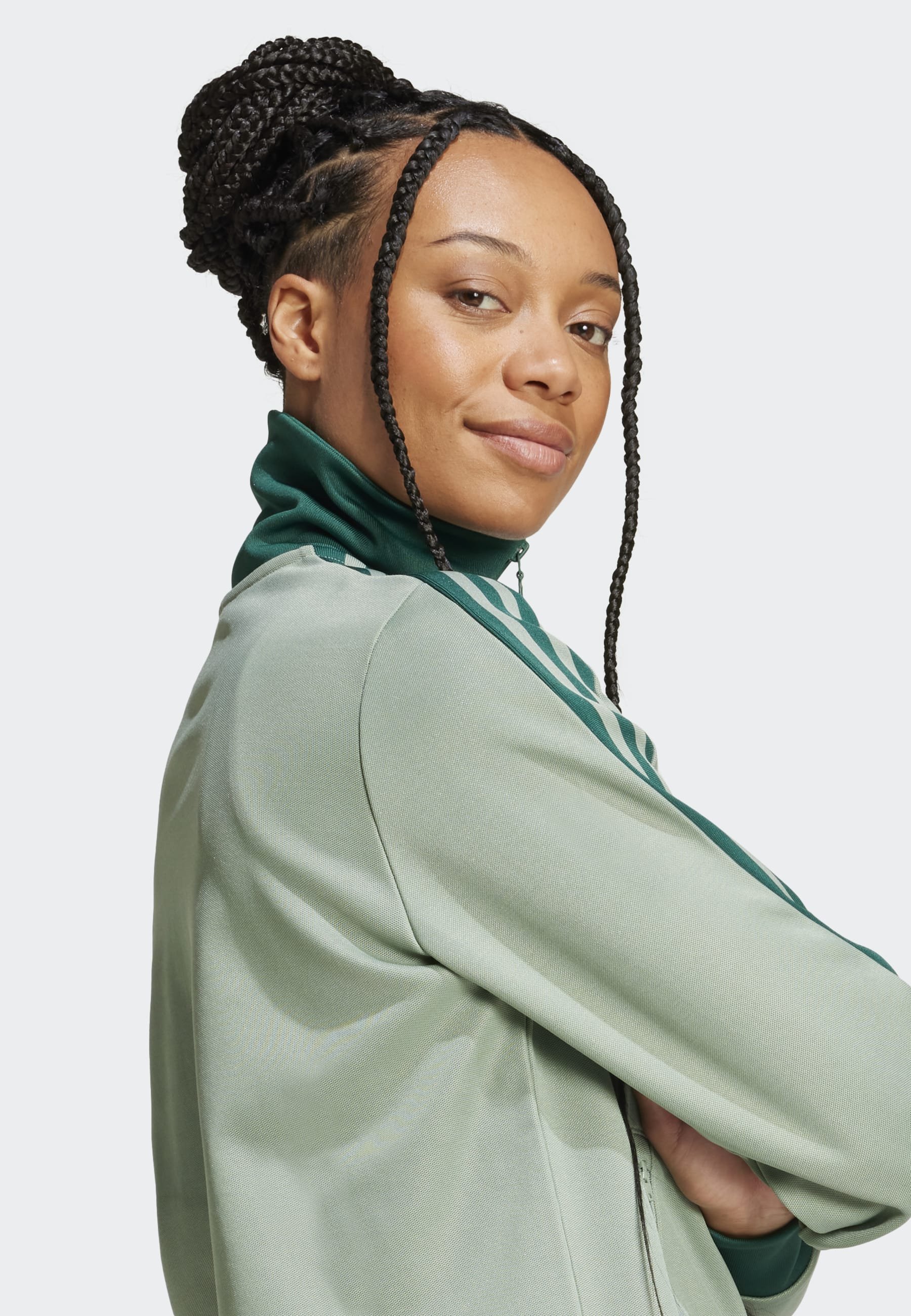 adidas Originals CLASSIC - Training jacket - silver green/green