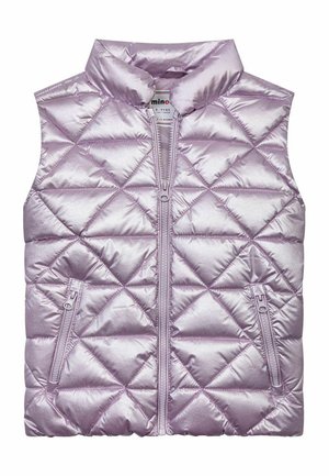 QUILTED PUFFER GILET - Väst - purple