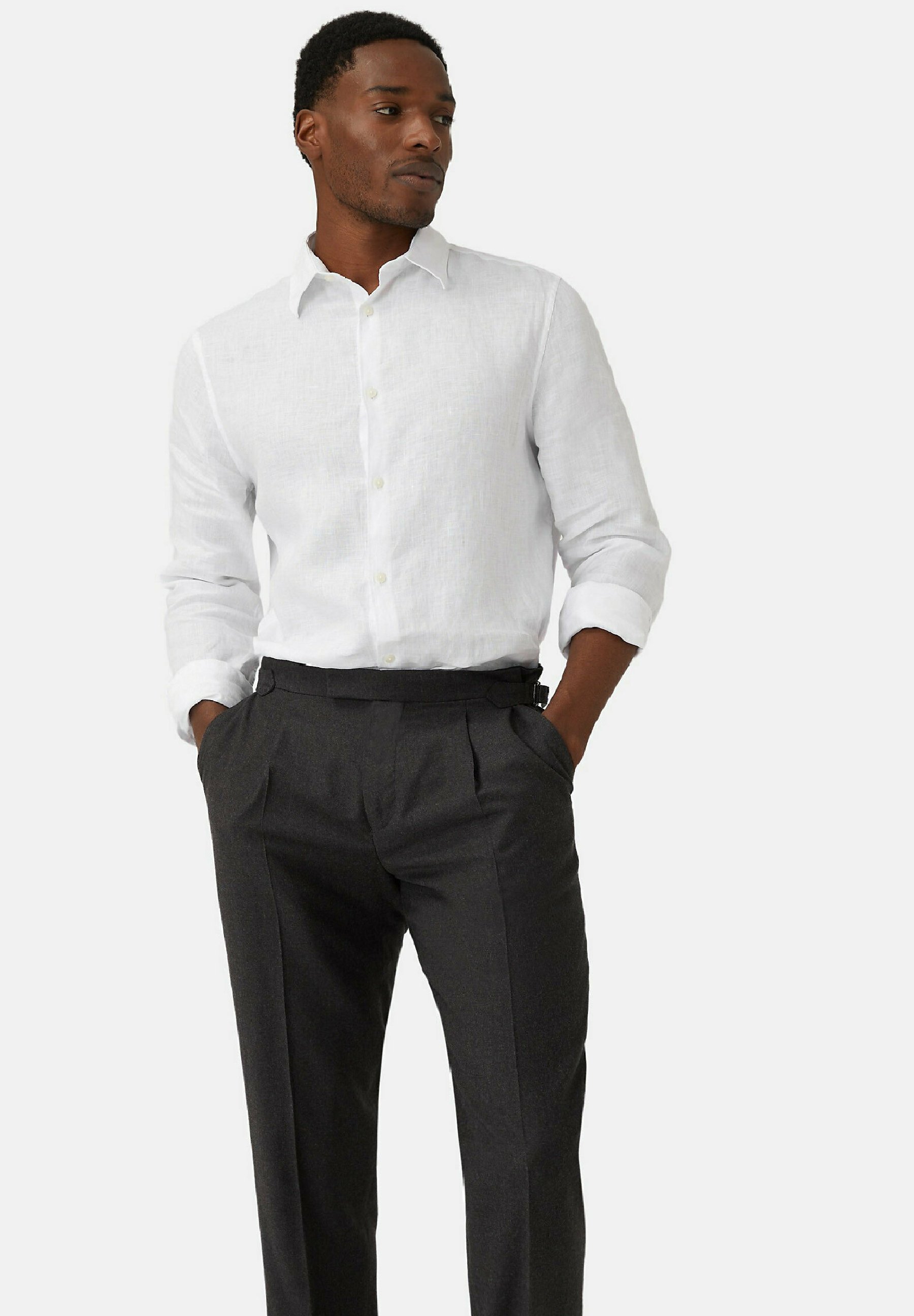Chemise bleue à fleurs - Maurice | Cotton Park