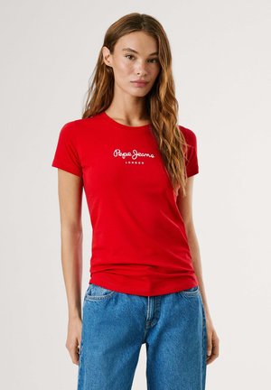 Pepe Jeans NEW VIRGINIA SS  - T-shirt imprimé - royal red