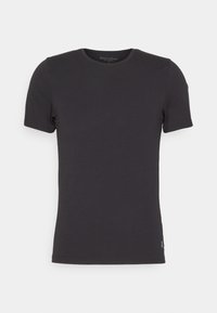T-shirt nera a maniche corte realizzata in morbido cotone, con scollatura rotonda e discreto logo laterale.