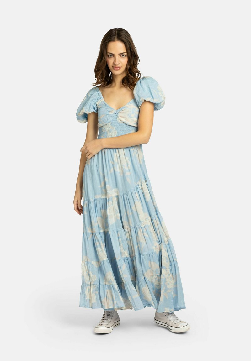 Free People Maxi-jurk lichtblauw