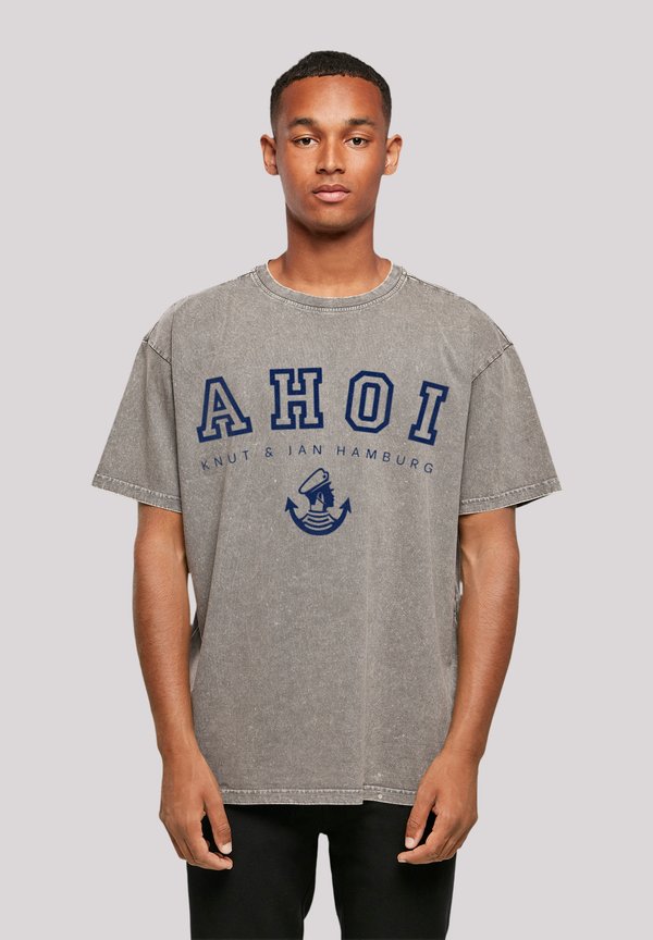 AHOI KNUT JAN HAMBURG - T-Shirt print - asphalt