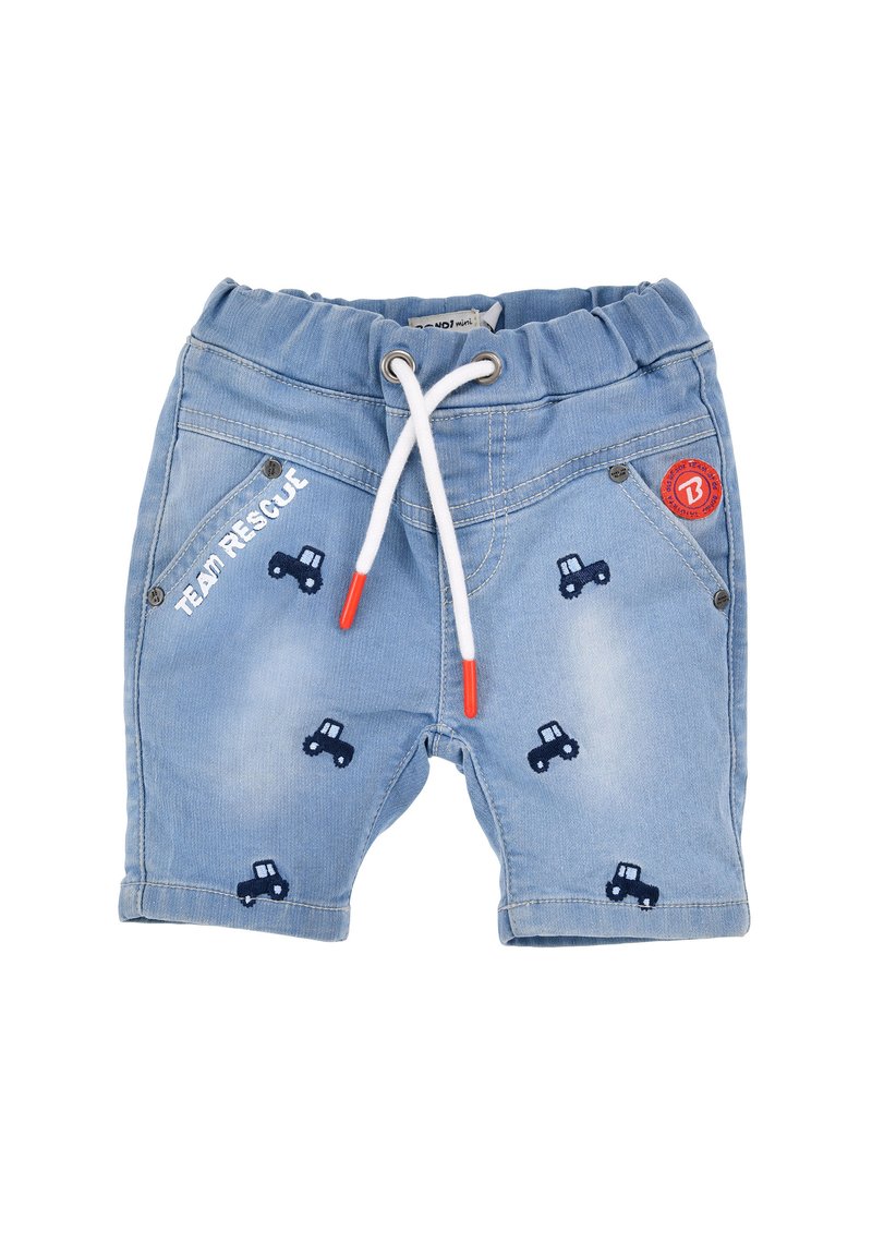 Alpenglück BERMUDA TRAKTOR Jeans Shorts blau/blue denim Zalando.de