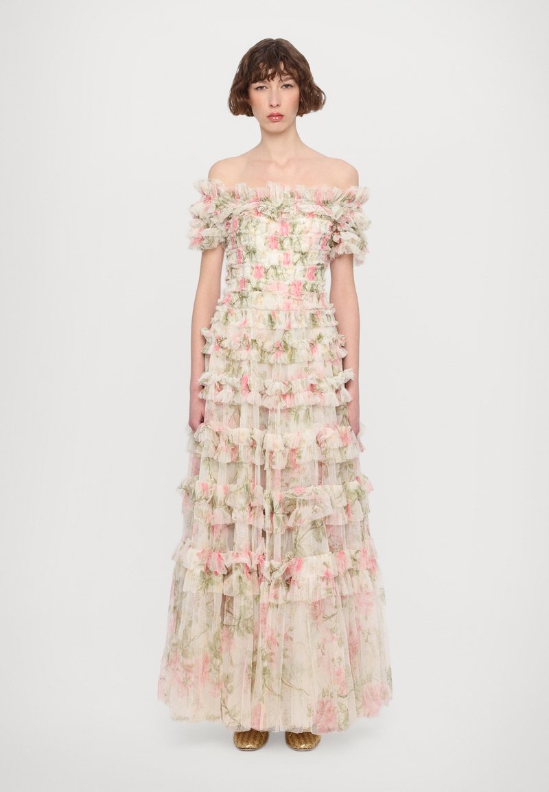 Needle & Thread ROSE LISETTE OFF SHOULDER GOWN - Galajurk - moonshine/pink