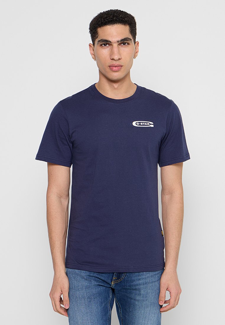 G-Star T-shirt basic donkerblauw