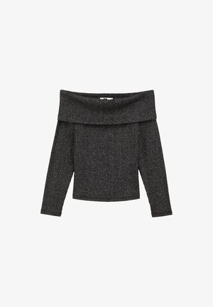 WE Fashion Striktrøje - black