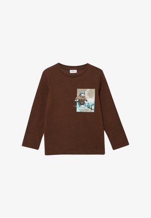 Top dugih rukava - dunkelbraun