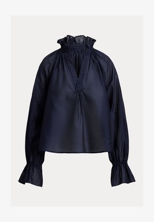 Polo Ralph Lauren, COTTON-SILK ORGANDY SHIRT - Bluse - hunter navy