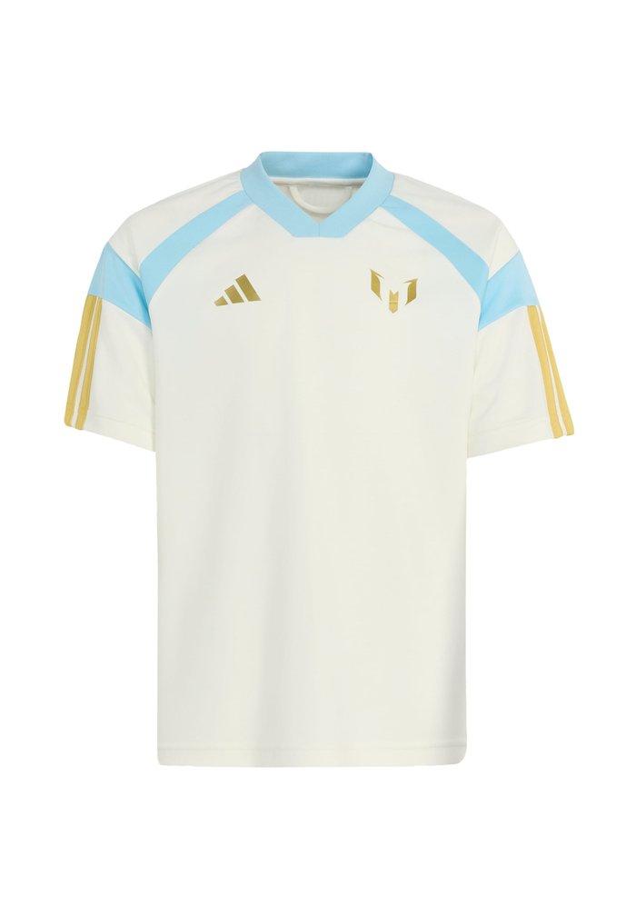 adidas MESSI HOUSE OF TIRO TEE KIDS UNISEX - National team wear - off white/ice blue