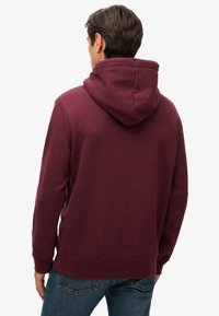 Superdry & Co ESSENTIAL LOGO  - Jersey con capucha - track burgundy marl