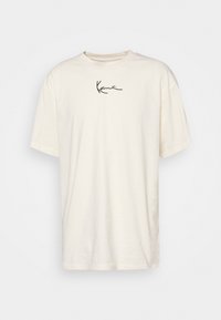 Karl Kani SMALL SIGNATURE TEE UNISEX - Camiseta básica - cream