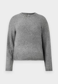 ONLFINA O NECK - Svetrík - medium grey melange