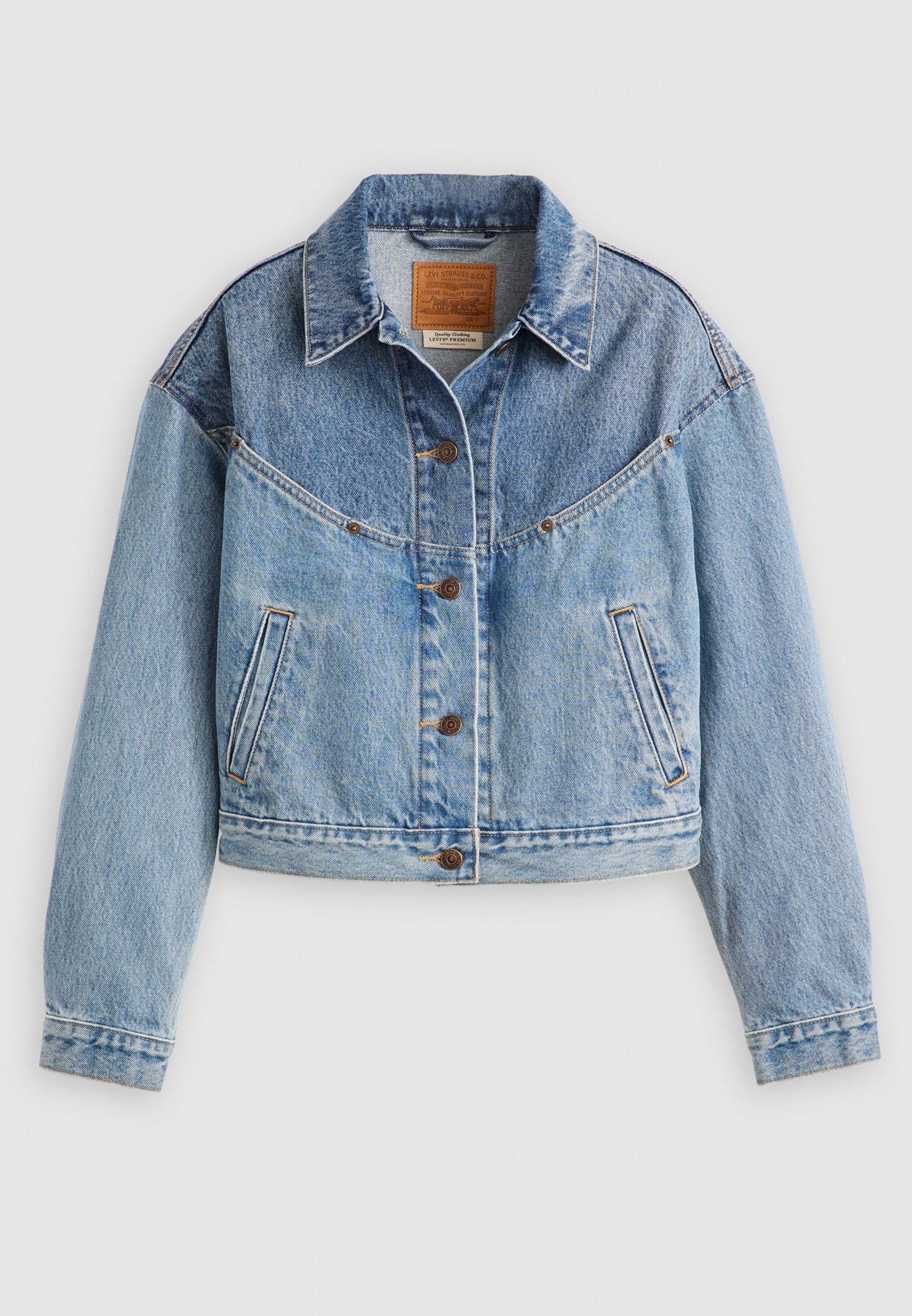 Levi's® SHRUNKEN 90S - Denim jacket - ironic iconic/blue denim
