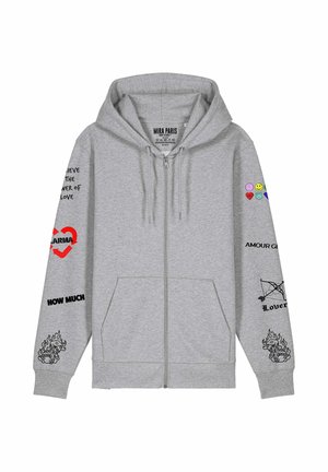 Sweater met rits - grey