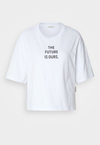 Marc O'Polo SHORT SLEEVE CREW NECK WOMENSDAY - T-shirt print - white