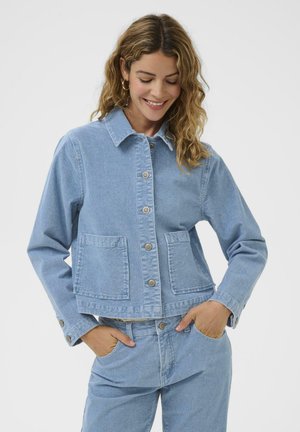 Cowboyjakker - light blue corduroy