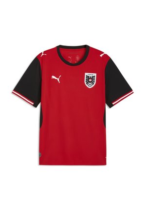 ÖFB HOME REPLICA LIFESTYLE - Trükipildiga T-särk - puma red/puma black