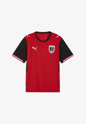 ÖFB HOME REPLICA - Nyomott mintás póló - puma red/puma black