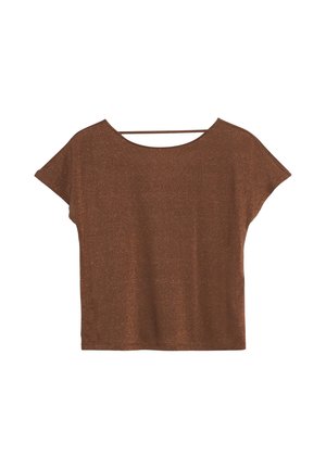 s.Oliver BLACK LABEL, T-SHIRT - Basic T-shirt - dunkelbraun